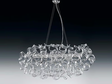 ASTRO - Crystal pendant lamp by Metal Lux - view 2